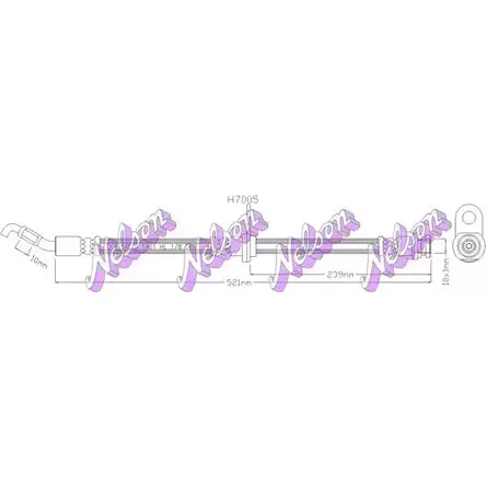 Тормозной шланг KAWE H7005 A 02P0 2335659 изображение 0