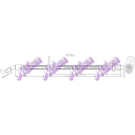 Тормозной шланг KAWE YP ZYGMP 2335835 H7163