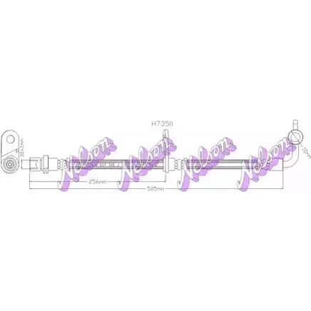 Тормозной шланг KAWE 2336030 7R BQC8 H7350