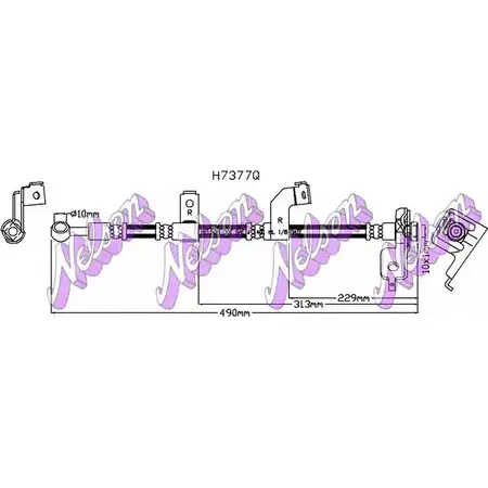 Тормозной шланг KAWE 2336060 H7377Q NK6Q5 NA изображение 0