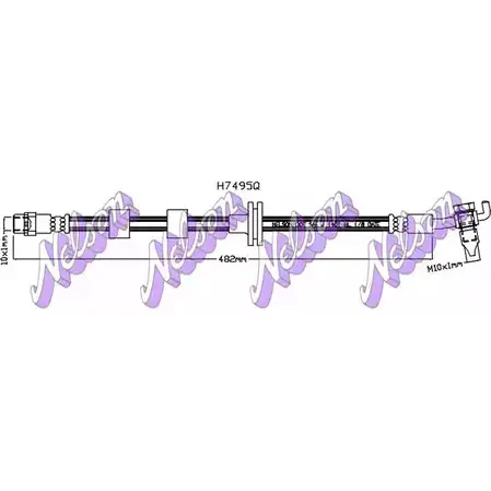 Тормозной шланг KAWE 2FRR WPL H7495Q 2336246
