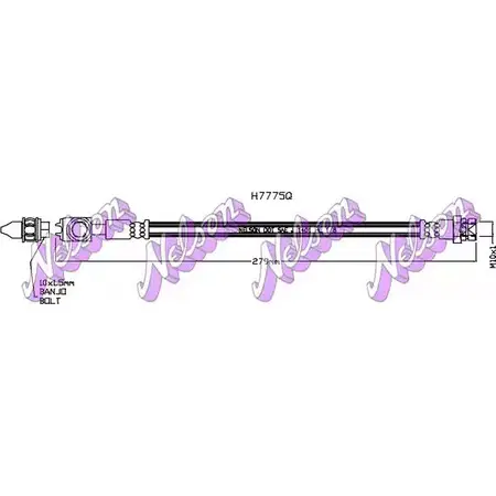 Тормозной шланг KAWE H7775Q 2336583 R MFX4