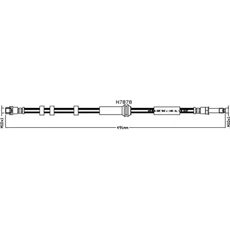 Тормозной шланг KAWE JW M6Y H7878 2336718