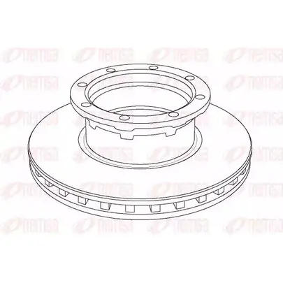 Тормозной диск KAWE 10 56.20 NCA1056.20 NCA105620 2337303 изображение 0