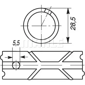 Втулка шатуна MAHLE ORIGINAL YST9 1G 001 BB 18799 300 2342373