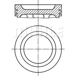 Поршень MAHLE ORIGINAL 55 07128 0W 039 87 10 EISSD 2348808 изображение 0