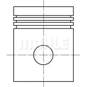 Поршень MAHLE ORIGINAL 7 ERZNE 2349317 043 40 00 3JJUB