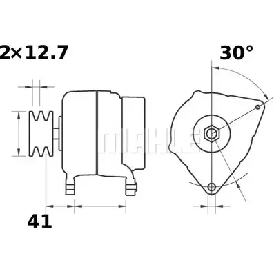 Генератор MAHLE ORIGINAL MG 472 11209426 11.209.426 2358416 изображение 0