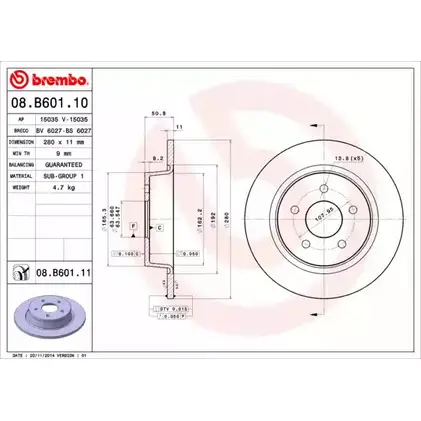 Тормозной диск BRECO B KVA8 BS 6027 ELO8C 2360713