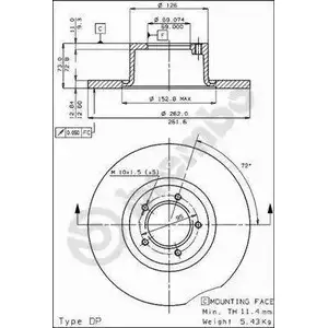 Тормозной диск BRECO E9 GB87 2360839 HQQMI7 BS 7197 изображение 0