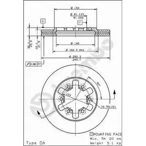 Тормозной диск BRECO 06J3K BS 7932 2361401 QT GIUU9 изображение 0
