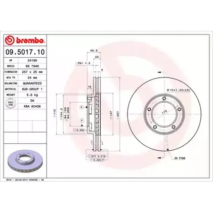 Тормозной диск BRECO BS 7940 3QX5ALH 2361406 O0 WXI0 изображение 0