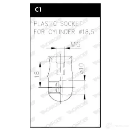 Амортизатор капота MONROE ML6365 1OI CUI 1208332499 изображение 0