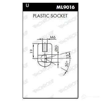 Амортизатор стекла багажника MONROE 5412096347993 DB 522 ML5729 498089 изображение 1