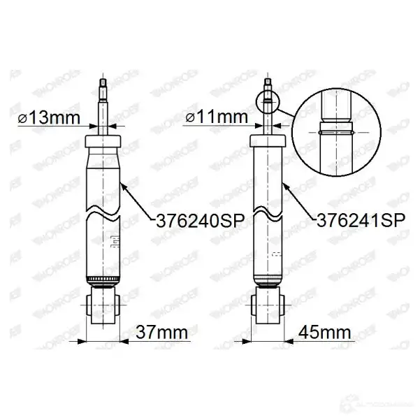 Амортизатор MONROE 1424366584 BDO NK 376240SP - Изображение 1