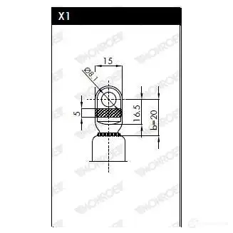 Амортизатор багажника MONROE 497400 ML5034 A T7SI 5412096341045 изображение 1