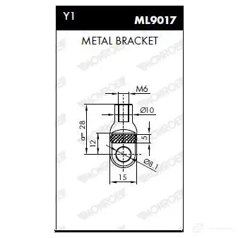 Амортизатор багажника MONROE 497400 ML5034 A T7SI 5412096341045 изображение 2