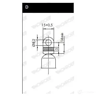 Амортизатор багажника MONROE 5412096346729 6O HAL ML5602 497962 - Изображение 1