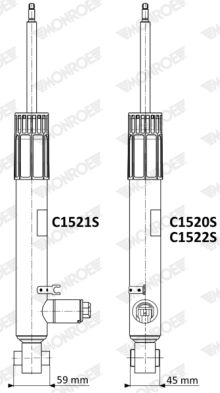 Амортизатор MONROE C1520S OO 6LK5B 1440267830 изображение 1