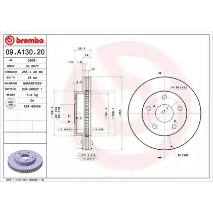 Тормозной диск BRECO B6EQ8 BS 8677 2362016 KA L84 изображение 0