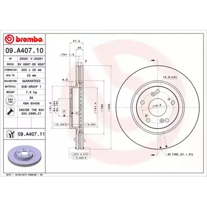 Тормозной диск BRECO BS 8697 C SR8W 2362035 WP28R изображение 0