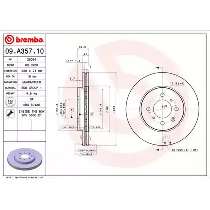 Тормозной диск BRECO KTXP6GL BS 8700 O5 OOEV 2362038 изображение 0