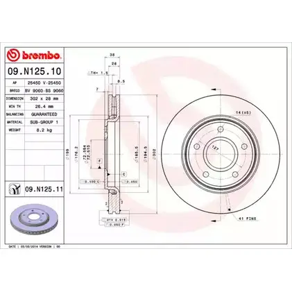 Тормозной диск BRECO BS 9060 X06 OOC 2362277 ORJN12P изображение 0
