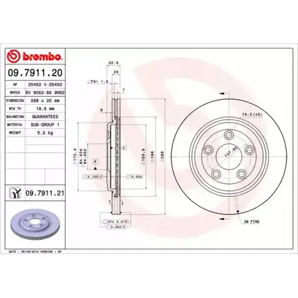 Тормозной диск BRECO BS 9062 WNKQZ88 2362279 R NKDZE изображение 0