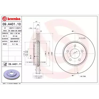 Тормозной диск BRECO BV 8884 NIZX07 2362917 RCNLQ KL изображение 0