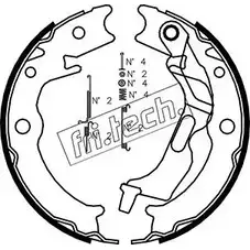 Тормозные колодки ручника, комплект FRI.TECH. 1027.007K 2372105 0N 9MHP S6PEQ изображение 0