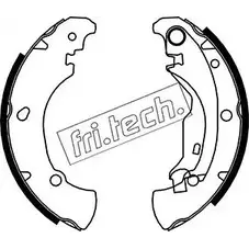 Тормозные колодки, комплект FRI.TECH. D34BX 8 2372142 1034.100 HSZHW6D