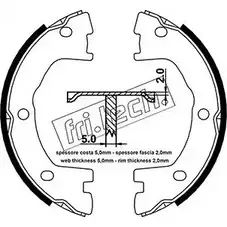 Тормозные колодки ручника, комплект FRI.TECH. 2372143 1034.101 JFQN I JXKTG изображение 0