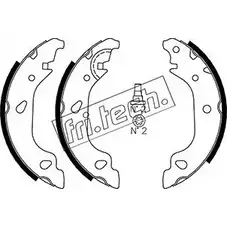Тормозные колодки, комплект FRI.TECH. 1034.104 2372148 6 9319CG 8POTE