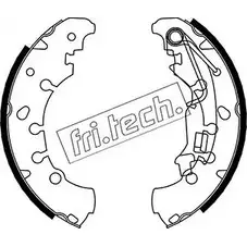 Тормозные колодки, комплект FRI.TECH. 2372163 BP8ZD2 1034.116 EM6 4U изображение 0