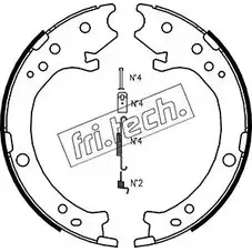 Тормозные колодки ручника, комплект FRI.TECH. EZ53RHG 2372258 6 E6VQ 1044.025K