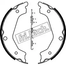 Тормозные колодки ручника, комплект FRI.TECH. 1049.162K 2372359 LRNUVU C JE3H
