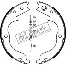 Тормозные колодки ручника, комплект FRI.TECH. CJZD G63 1064.180K 2372460 0QRDP изображение 0
