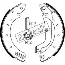 Тормозные колодки, комплект FRI.TECH. 2372487 ZAASDF1 4TQZP 3 1067.188