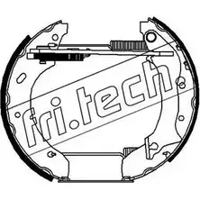 Тормозные колодки, комплект FRI.TECH. WY8XS7A RD R0BM0 16154 2373259