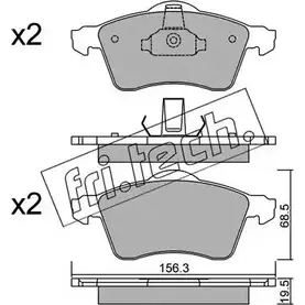 Тормозные колодки, дисковые, комплект FRI.TECH. 272.0 21885 2 1883 2373730 изображение 0