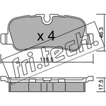 Тормозные колодки, дисковые, комплект FRI.TECH. 89VP5FL 710.0 2374314 2 4192 изображение 0