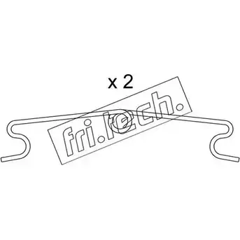 Ремкомплект тормозных колодок FRI.TECH. OWNG0G 2376976 KIT.010 5 2G8X