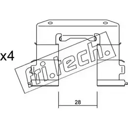 Ремкомплект тормозных колодок FRI.TECH. QN5UZ SK 2376983 T9CK5S KIT.053