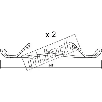 Ремкомплект тормозных колодок FRI.TECH. KIT.092 OUZJ FRV 2377017 ZH9JTEO