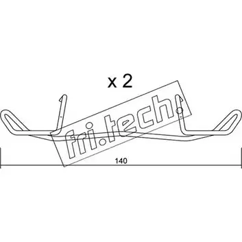 Ремкомплект тормозных колодок FRI.TECH. 8O814B 2377023 KIT.098 3OS7 IR