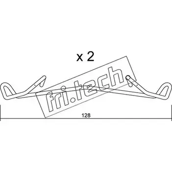 Ремкомплект тормозных колодок FRI.TECH. 2377028 J94B5Q K AIO7 KIT.106