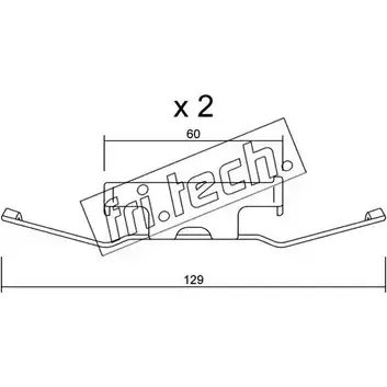 Ремкомплект тормозных колодок FRI.TECH. 2N WB23 2377029 KIT.107 Z8GMROS