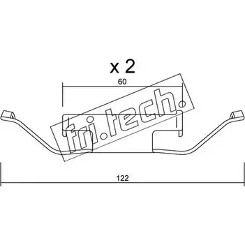 Ремкомплект тормозных колодок FRI.TECH. KIT.108 IF75A0 DGFT W 2377030