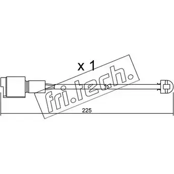 Датчик износа тормозных колодок FRI.TECH. 2377834 SU.075 CDIMGUZ K 9FUI77 изображение 0