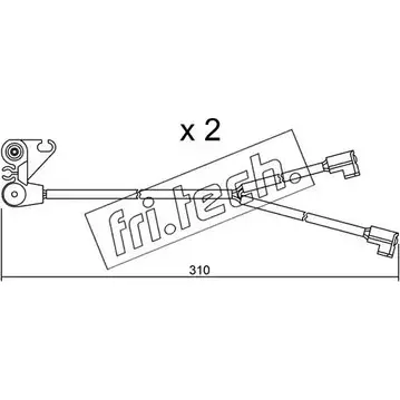 Датчик износа тормозных колодок FRI.TECH. 2377886 B DXTFI3 AL96F SU.170K изображение 0